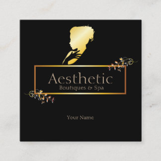 Aesthetic Square Business Card