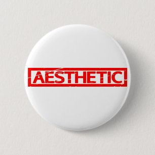 Aesthetic Stamp 6 Cm Round Badge
