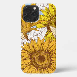 Aesthetic Sunflower and the Blue sky Phone Case