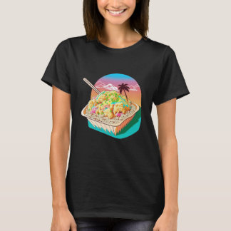 Aesthetic Synthwave Fried Rice with 80s Aesthetic T-Shirt