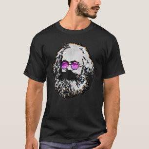 Aesthetic Synthwave Retro Karl Marx On Communism C T-Shirt