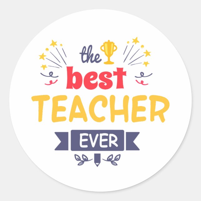 Aesthetic Teacher Sticker | teach love repeat (Front)