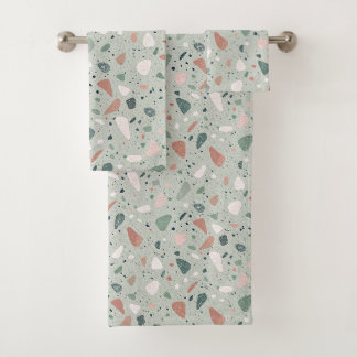 Aesthetic Terrazzo Bath Towel