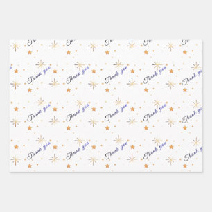 Aesthetic Thank You Wrapping Paper Party Favors