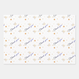 Aesthetic Thank You Wrapping Paper| Party Favors Paper Sheet