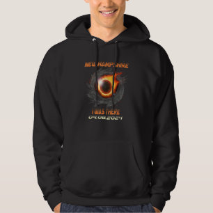 Aesthetic Total Solar Eclipse 2024 New Hampshire Hoodie