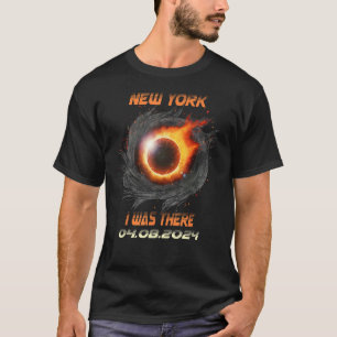 Aesthetic Total Solar Eclipse 2024 New York T-Shirt