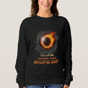 Aesthetic Total Solar Eclipse Viewing Team 2024 Sweatshirt