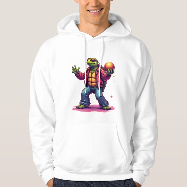 Aesthetic Turtle Disco T-Shirt Hoodie (Front)