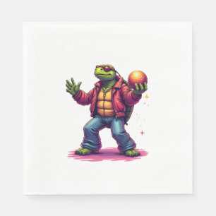 Aesthetic Turtle Disco T-Shirt Napkin