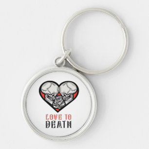 Aesthetic Valentines Till Death Do Us Part Key Ring