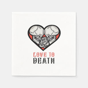 Aesthetic Valentines Till Death Do Us Part Napkin
