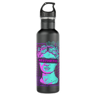 Aesthetic Vaporwave Japanese Bust Greek Sculpture  710 Ml Water Bottle