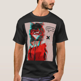 Aesthetic Vaporwave Japanese Futurism   Anime Retr T-Shirt