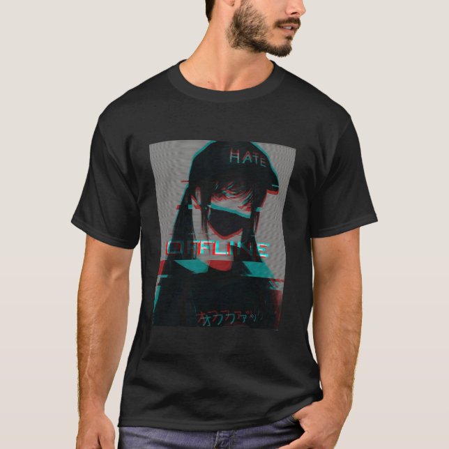 Aesthetic Vaporwave Japanese Futurism Tee Anime Re (Front)
