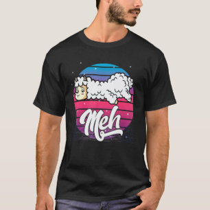 Aesthetic Vaporwave Japanese Otaku Meme Meh Alpaca T-Shirt