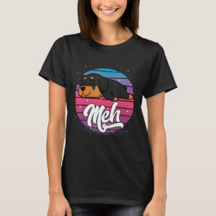 Aesthetic Vaporwave Japanese Otaku Meme Meh Rottwe T-Shirt