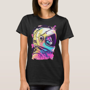 Aesthetic Vaporwave Space Cat 80s 90s Astronaut 1 T-Shirt