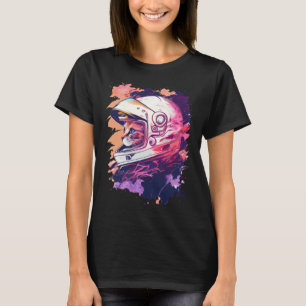 Aesthetic Vaporwave Space Cat 80s 90s Astronaut  6 T-Shirt