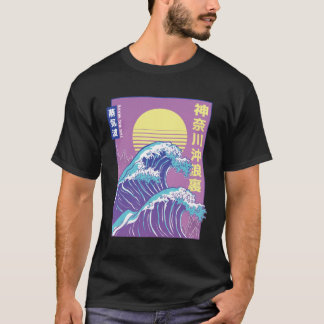 Aesthetic Vaporwave the big Wave T-Shirt