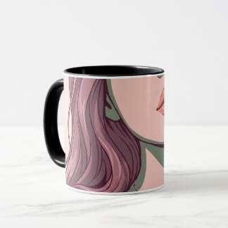 Aesthetic Vector Portrait Hoodie & Mug Set