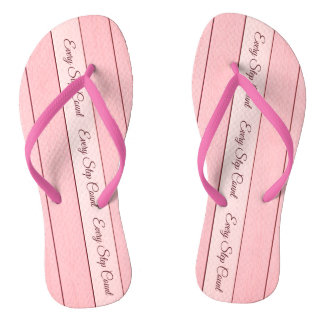 Aesthetic Vertical Wood Pattern Pink Colour  Thongs