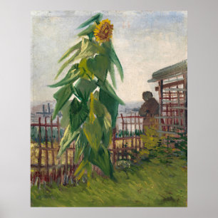 Aesthetic Vintage Art Van Gogh Sunflower Garden Poster