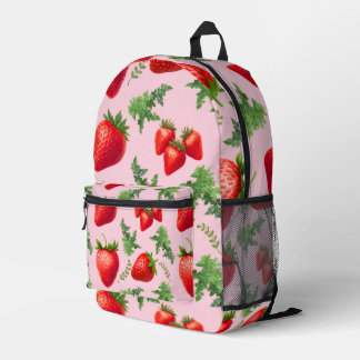 Aesthetic Vintage Berry Patch Daily Bookbag Printed Backpack