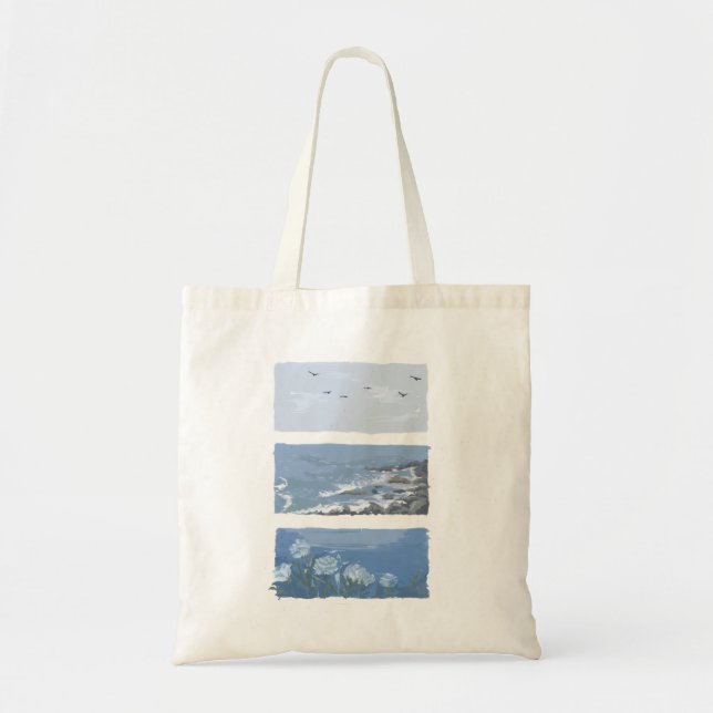 aesthetic vintage tote bag (Front)