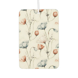 Aesthetic Watercolor Patriotic Wildflowers Car Air Freshener