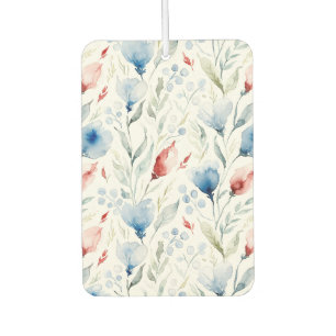 Aesthetic Watercolor Patriotic Wildflowers Car Air Freshener