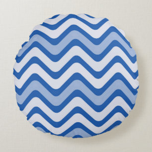 Aesthetic Waves Round Cushion