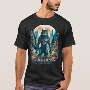 Aesthetic Werewolf Wildlife Outdoors Camping T-Shirt