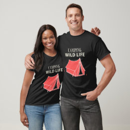 Aesthetic Wildlife & Nature Camping Adventure T-Shirt