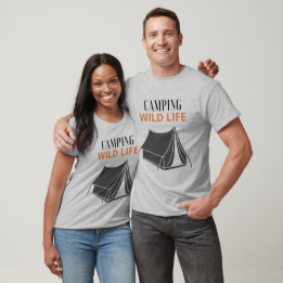 Aesthetic Wildlife & Nature Camping Adventure T-Shirt