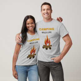 Aesthetic Wildlife & Nature Camping Adventure T-Shirt