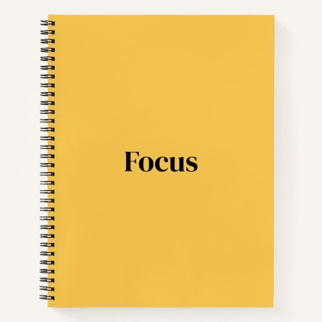 Aesthetic Yellow Student Journal for Productivity (Front)