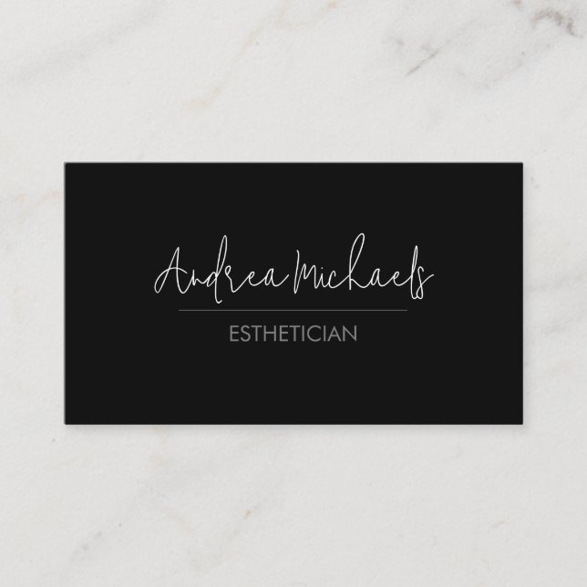 Aesthetician Beautician Beauty  Business Card (Front)