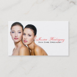 Aesthetician Beauty Skincare business cards