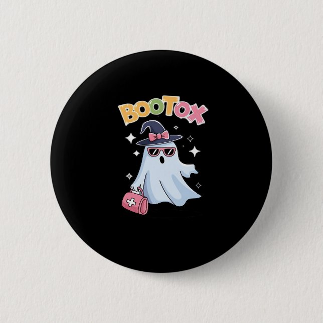 Aesthetician Botox Halloween Aesthetic Nurse Plast 6 Cm Round Badge (Front)