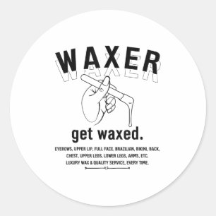 Aesthetician Brazilian Waxing - Wax Boss Tee Women Classic Round Sticker