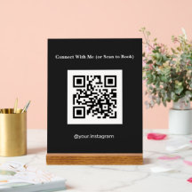 Aesthetician Charcoal QR Code Booking