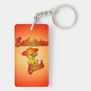 Aesthetician Chick #5 Key Ring