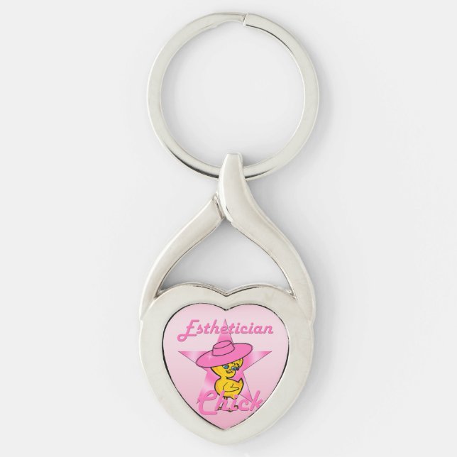 Aesthetician Chick #8 Key Ring (Front)