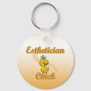 Aesthetician Chick Key Ring