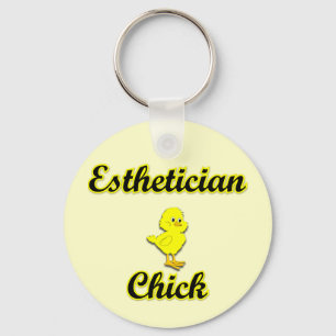 Aesthetician Chick Key Ring