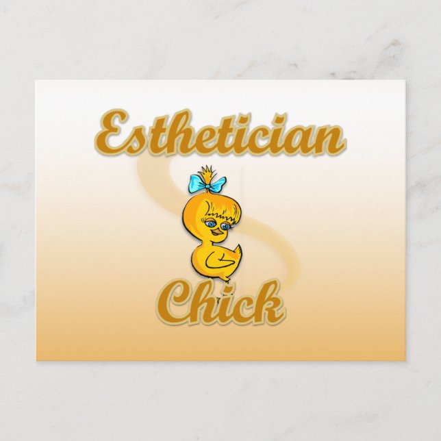 Aesthetician Chick  Postcard (Front)