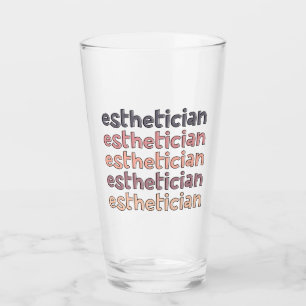 Aesthetician Cosmetologist Beautician Cute Glass