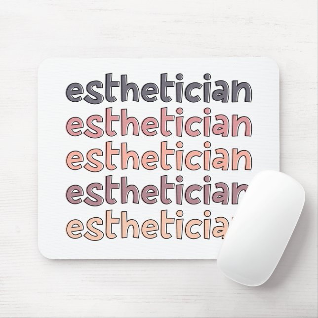 Aesthetician Cosmetologist Beautician Cute Mouse Pad (With Mouse)