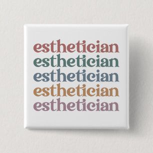 Aesthetician Cosmetologist Beautician makeup artis 15 Cm Square Badge